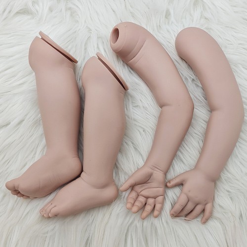 30inch Reborn Baby Doll Unpainted Kit DIY Part Toddler Girl With Cloth Body Eyes - Picture 7 of 7
