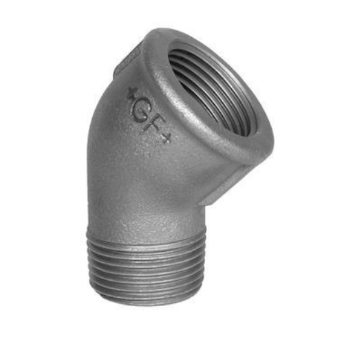 32nb (1.1/4 inch) Galvanised Malleable Iron 45 Degree Male & Female Elbow. GF