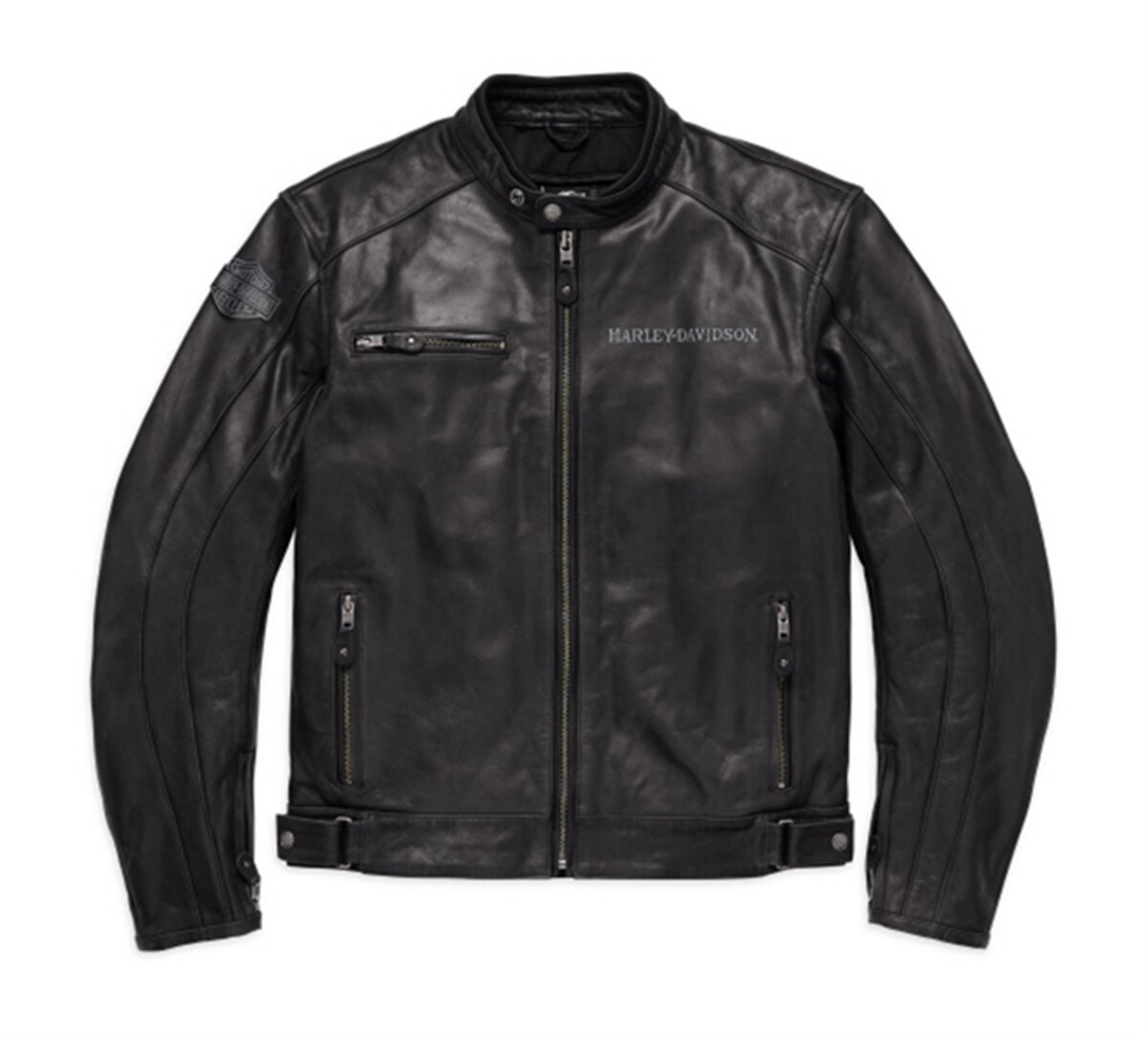 Harley-Davidson reflective Lederjacke - Schwarz, Gr. XL online 