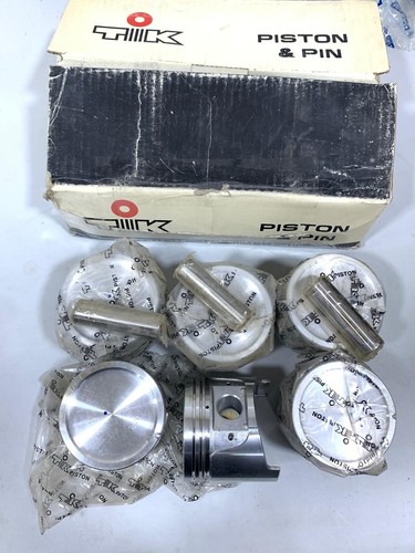 .020" / 86.5 mm Dish Pistons set For Datsun 6 Cylinder L28 TIK 1N8601A0 - Picture 2 of 5