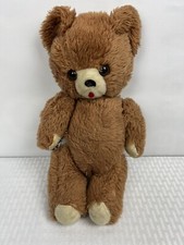 Vintage R. Dakin Co. Brown Plush/Stuffed Bear 13in Movable Cream Hands Feet