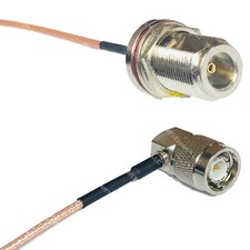 RG316 N FEMALE BULKHEAD to TNC Male Angle RF Cable Rapid-SHIP LOT