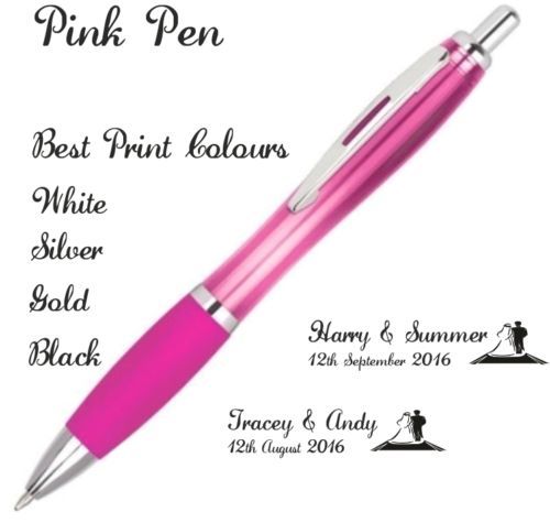Personalised Printed Wedding Pens Gifts - Favors/Favours 1/25/50/100/200 Pens. - Picture 7 of 14