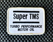 Super Tms Turbo Performance Motor Oil Embroidered Sew On Patch 3 12 X 2 12 Nos