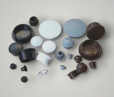 Plastic Hole Plugs Blanking Inserts Masking Covers / Black/ White /Grey /Brown