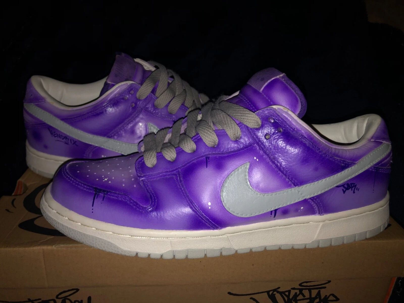 Nike Dunk Low Pro Purple Haze par Jor One Custom huf b sbtg cojp supreme 2003 