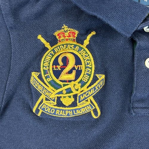 VINTAGE Polo Ralph Lauren Shirt Boys 4 Blue Gold Big Pony Crest Sailing Youth - Picture 3 of 9