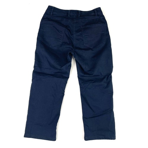 Thomas Cook Womens Wonder Jeans Cropped Capri Pants Stretch Denim Navy Size 9 - Picture 2 of 10
