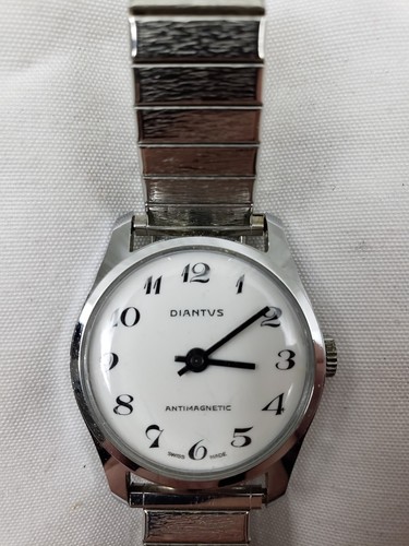 Vintage Rare Diantus Swiss Stainless Steel Watch, Midsize Case,  Antimagnetic | eBay
