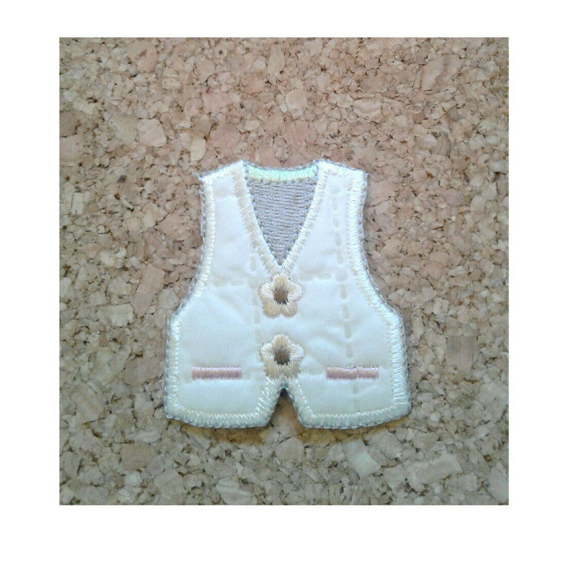 Vest - Fashion - Quilted Embroidered Iron On Patch - Crafts, Scarf, Hat-image