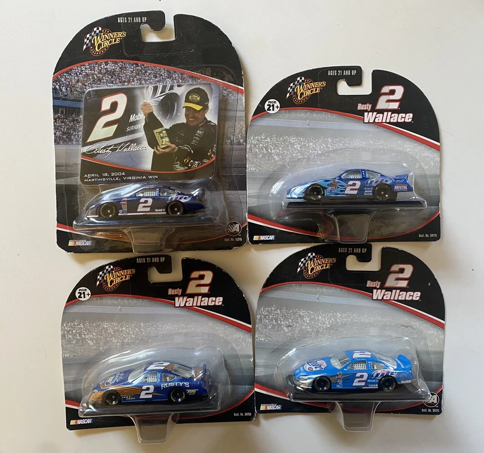 Winners Circle Rusty Wallace #2 Dodge Miller Light Set of 12 NASCARs 1:64s - Image 3 of 4