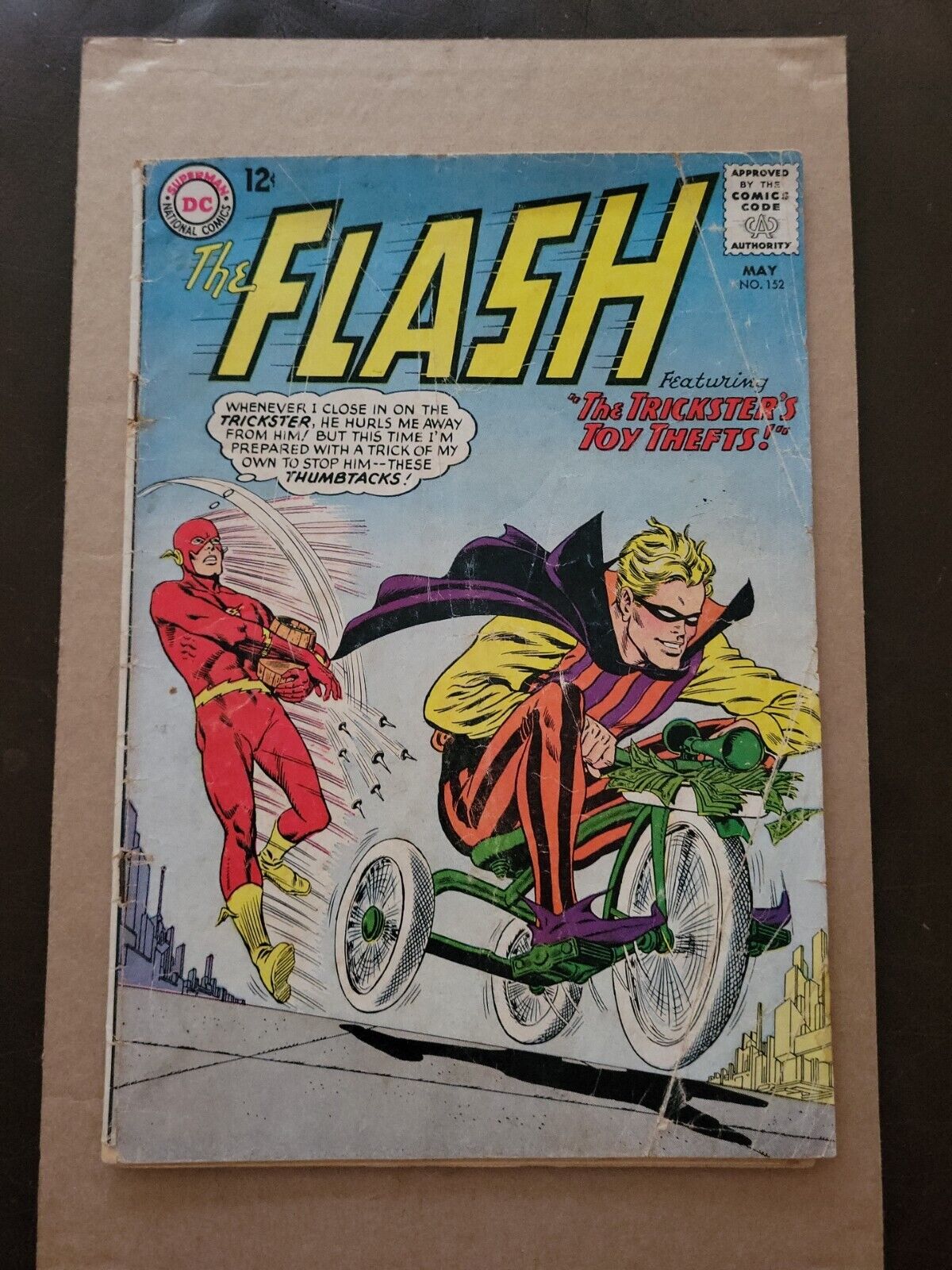 Flash #152 VG The Trickster's Toy Thefts Silver Age 🔑 Carmine Infantino DC 1965