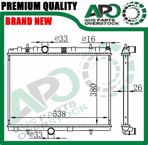 Premium Radiator Fit CITROEN C3 I FC HB 1.6L Petrol Diesel Auto Manual 2002-2008 - Picture 8 of 8
