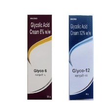 Glycolic Acid 6  w/w Cream 30gm  Glycolic Acid 12 w/w Cream 30gm  Combo 