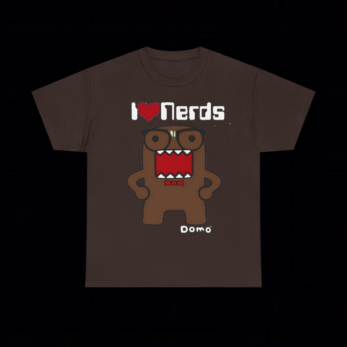 Domo Kun I Love Nerds T Shirt grunge emo scene y2k Amity