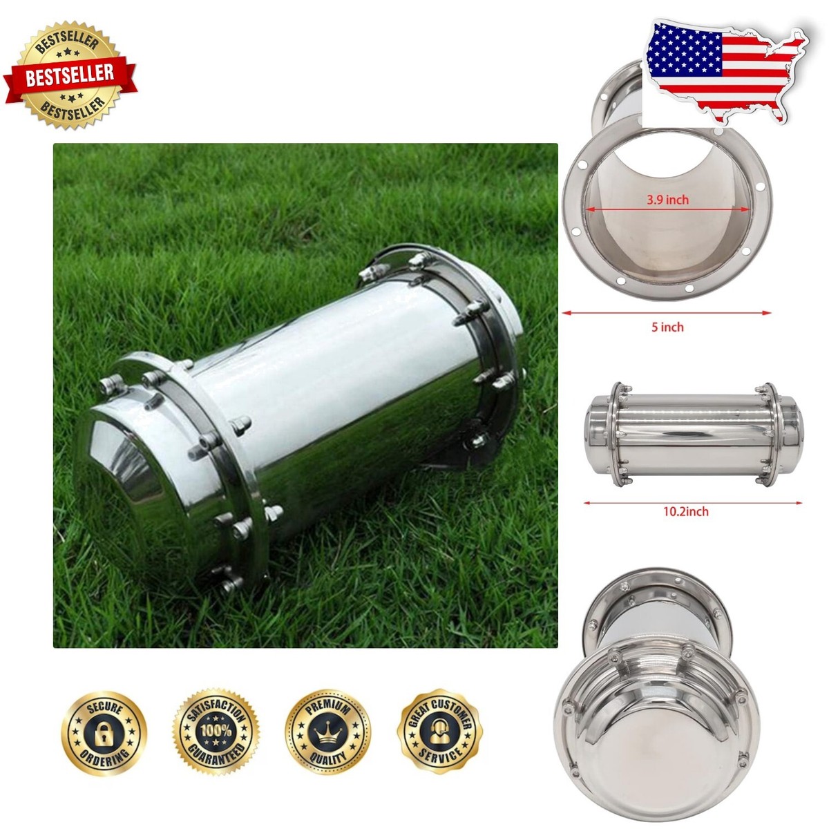 水谷豊　TIME　CAPSULE High-Capacity Stainless Steel Time Capsule - Durable