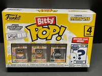 Funko Bitty Pop Figur Minions Touris Jerry 4Er-Pack Mystery Pop + Display Shelf
