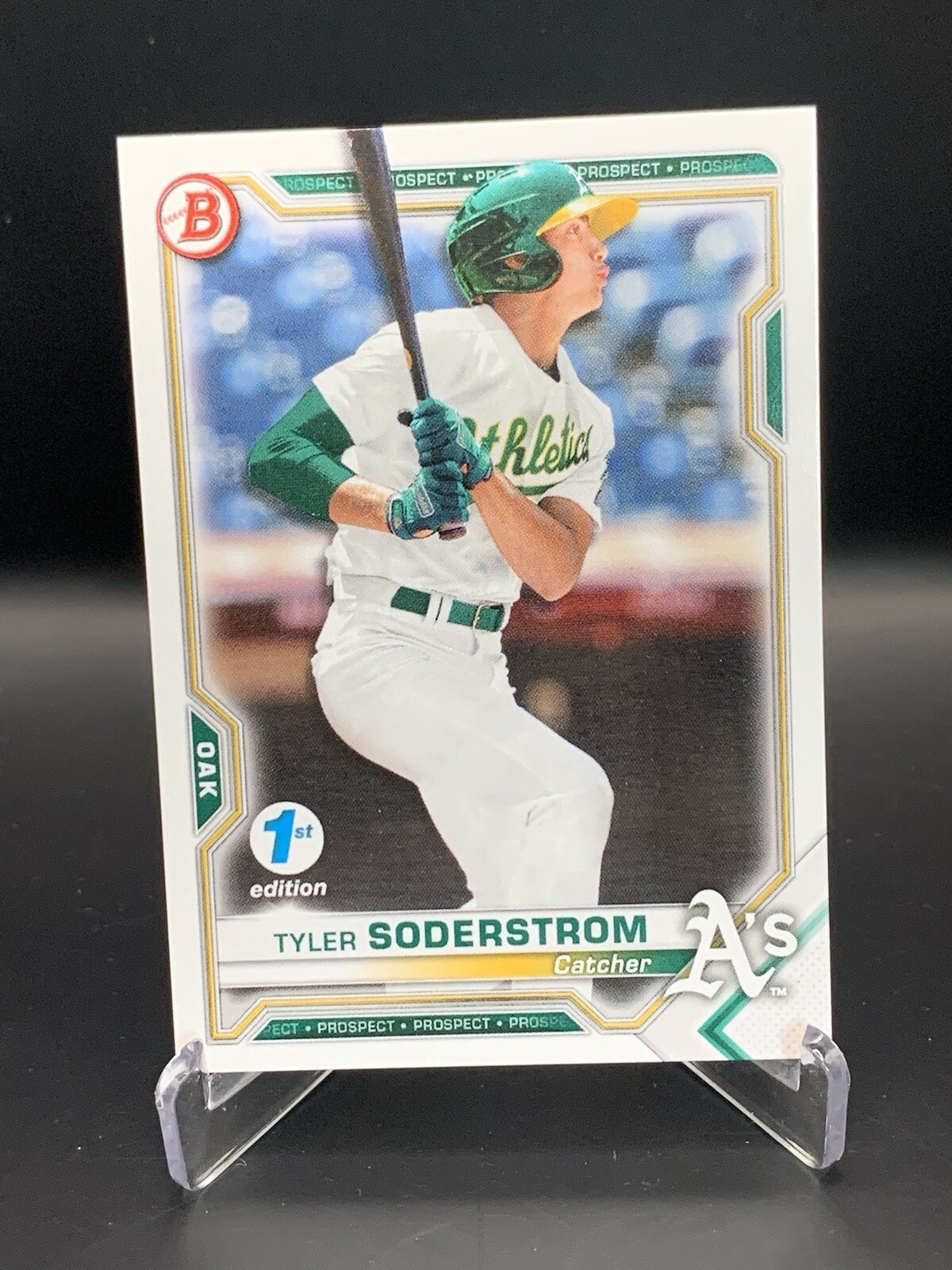 Tyler Soderstrom 2021 Bowman 1st Edition #BFE-51 Oakland Athletics