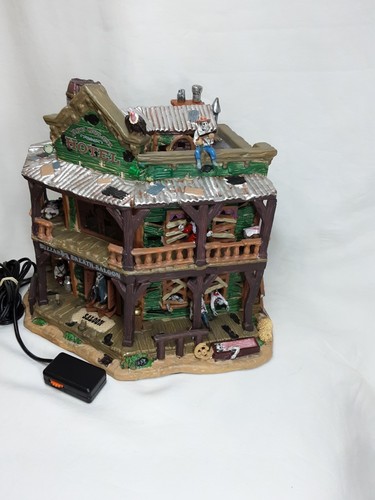 Lemax Dry Gulch Hotel Spooky Town 2007 Halloween Village RETIRED Lights Sound - Picture 4 of 9