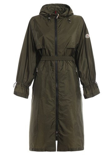 MONCLER GREY COLOR GENEVRIER WOMEN'S GOOSE DOWN RACCOON FUR LONG