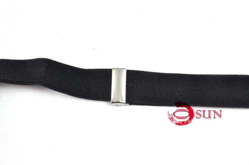 Kids Boys Girls Solid Color Adjustable Elastic Suspenders Braces 1 to 8 yearsold - Picture 10 of 48