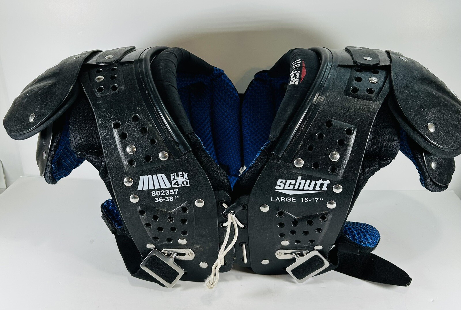 SCHUTT Shoulder Pads Mid Flex 4.0 All Purpose L Neon Blue/black eBay