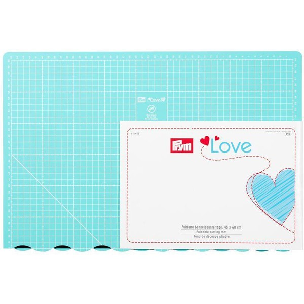 Prym Love Faltbare Schneideunterlage (45 X 60 Cm/ Cm Skalierung/ TüRkis) -611465-image