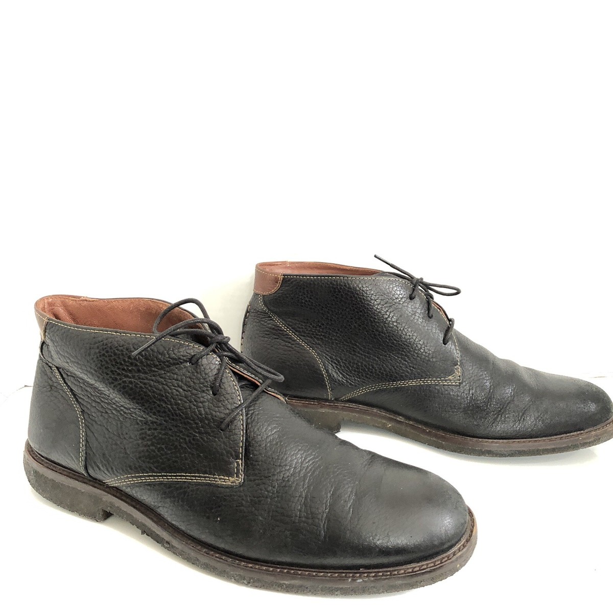 Johnston & Murphy Chukka Boots Men\'s Size 11 Black Leather Memory Foam 25-2021 Men main image 2