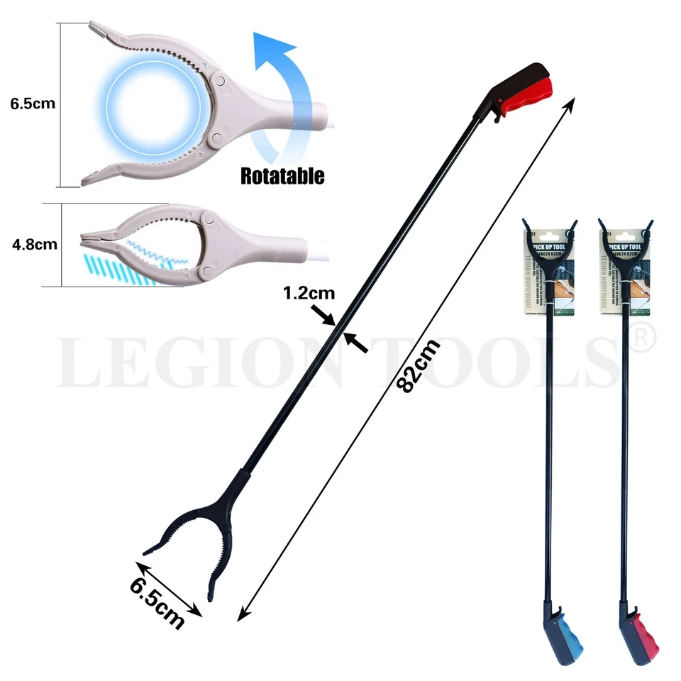 82cm Aluminium Pick Up Tool Reacher Grabber Extend Hand Picker Arm Stick - image 2 of 4