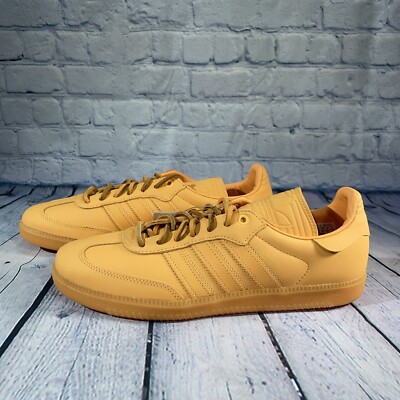 Pharrell Williams X Adidas Humanrace Samba Shoes Orange IE7293 Mens Sz 10.5