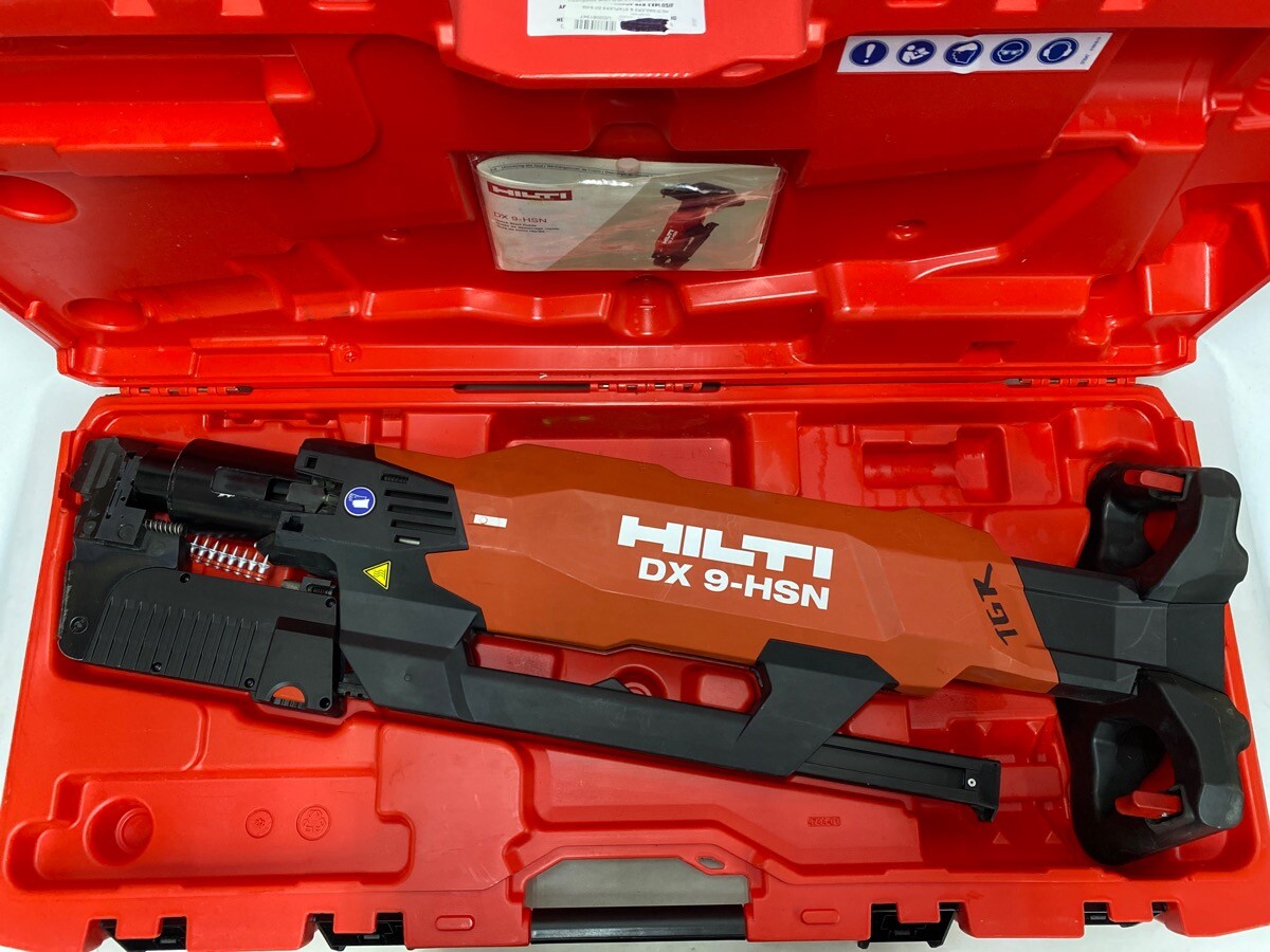HILTI DX 9HSN POWDER ACTUATED STAND UP DECKING TOOL NAILER & CASE