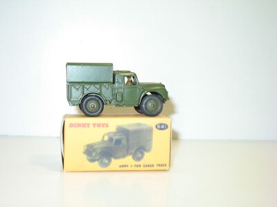 Dinky Toys, Pretty Army Ton Cargo Truck Military Smooth Tires, L
