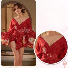 Sexy Lady Lingerie Japanese Style Kimono Cosplay Nightdress Adult Women Babydcon