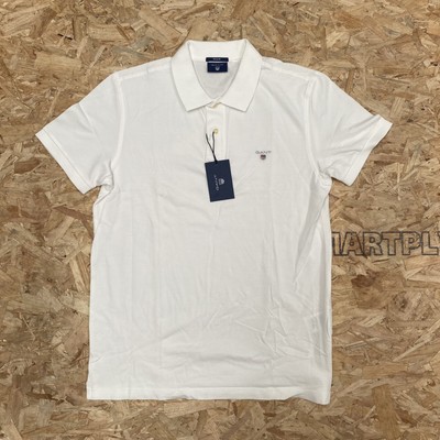 Gant White Polo Shirt Original Pique SS 