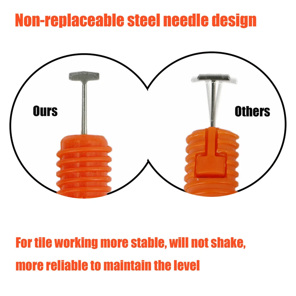 500pcs x Tile Leveling System 1/16" Reusable Tile Leveling Installation Tools - Image 4 of 4