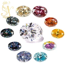 3*5~10*14mm Oval Shape Loose Moissanite Stone Excellent Cut Gemstone For Jewelry