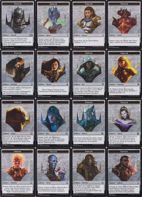 Magic the Gathering Embleme MTG Emblem Cards Einzelkarten Auswahl DE & EN