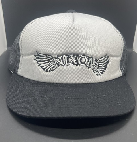 Cappello Nixon regolabile snapback freebird skate trucker grigio antracite berretto nuovo - Foto 2 di 6