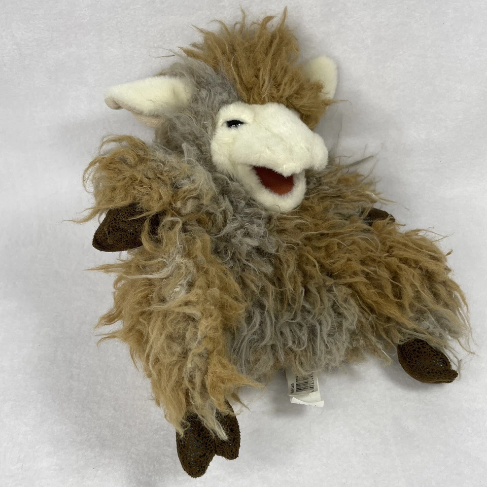 Folkmanis Puppets Wooly Shaggy Lamb Sheep Retired Plush Puppet 10” - image 3 of 4