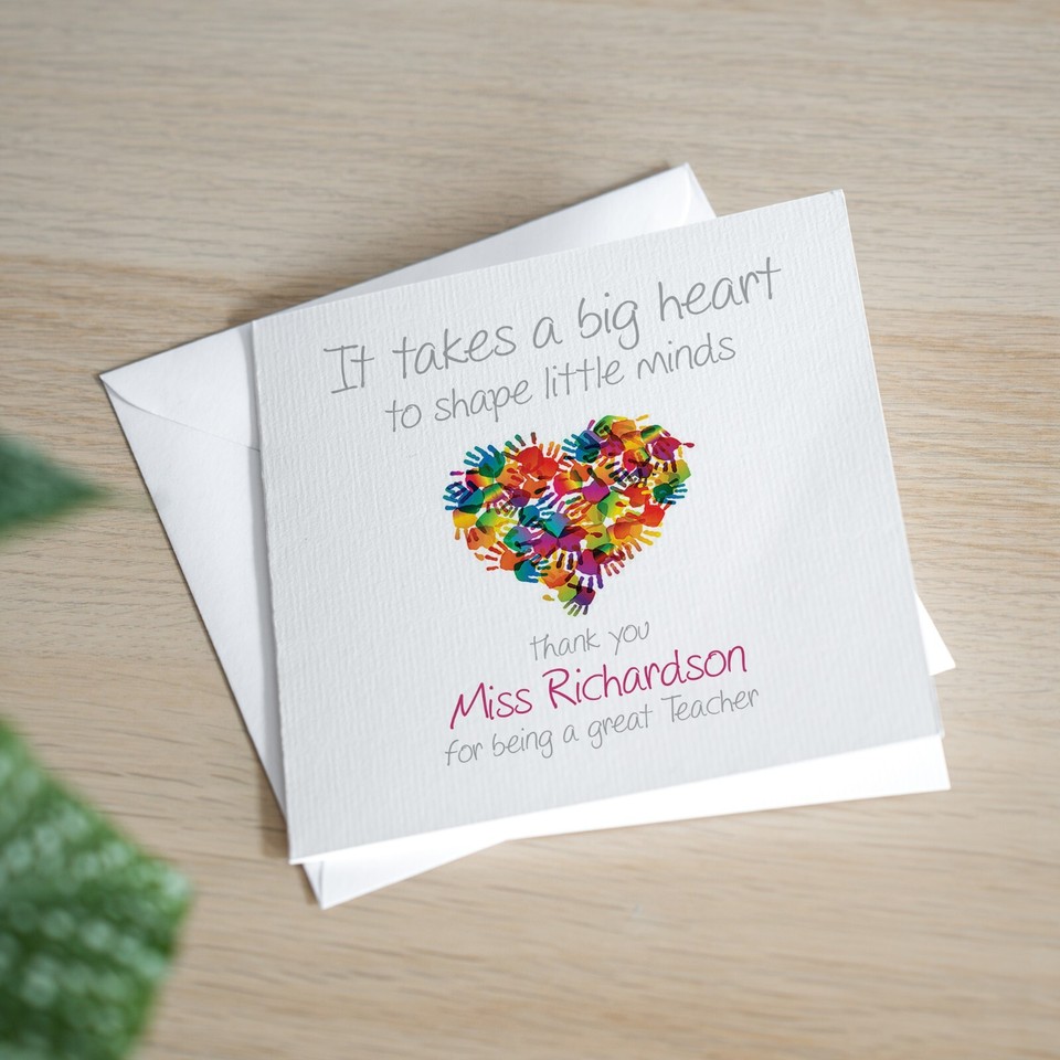 Customizable Daycare Thank You Card | Personalized Daycare Staff Thank You Gift For Nursery, Preschool, ECE Appreciation Card Edit In Canva