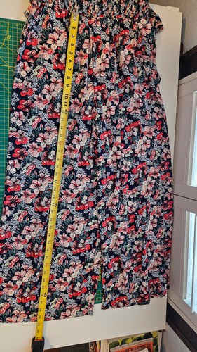 We Love Fashion Women’s Size 2XL Pink Blue Floral Smocked High Waisted Jumpsuit - Picture 16 of 21