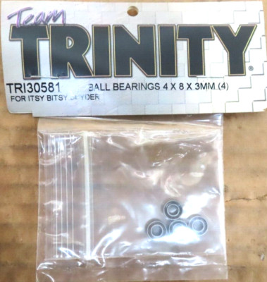 TEAM TRINITY 130581 BALL BEARING 4X8X3MM (4) FOR ITSY BITST SPYDER