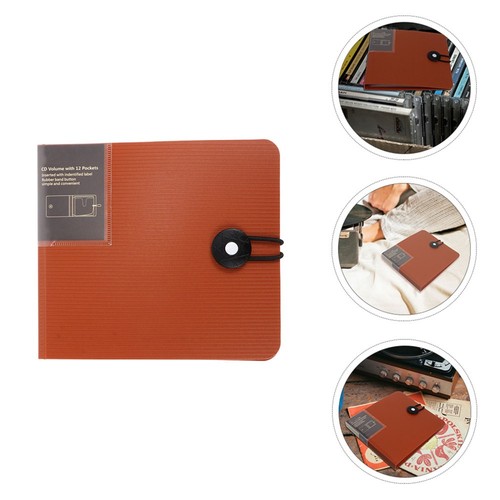 2 Stück CD Buch Aufbewahrungstasche Halter Hülle Praktische Tasche Schutz