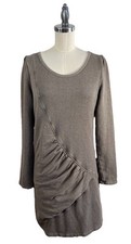 Prairie Underground Dress Small Brown Sweatshirt Hemp Organic Cotton USA Made