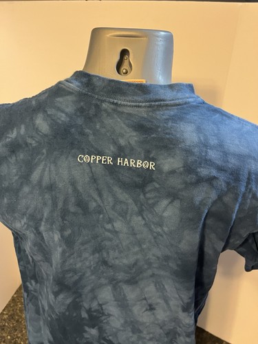 THE MOUNTAIN Teddy Bear T-Shirt Blue Tie Dye Campfire Kids XL Copper Harbor - Picture 7 of 13