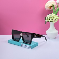 Louis Vuitton Z1578E  Cyclone  Black Sunglasses Adorned with Swarovski Crystals