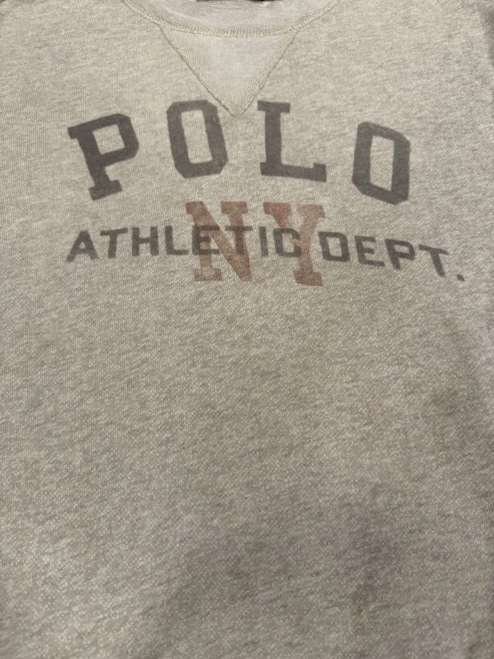Mujer Polo Ralph Lauren Pullover Sudadera Atlética Gris Talla S Usado Foto 2 de 3