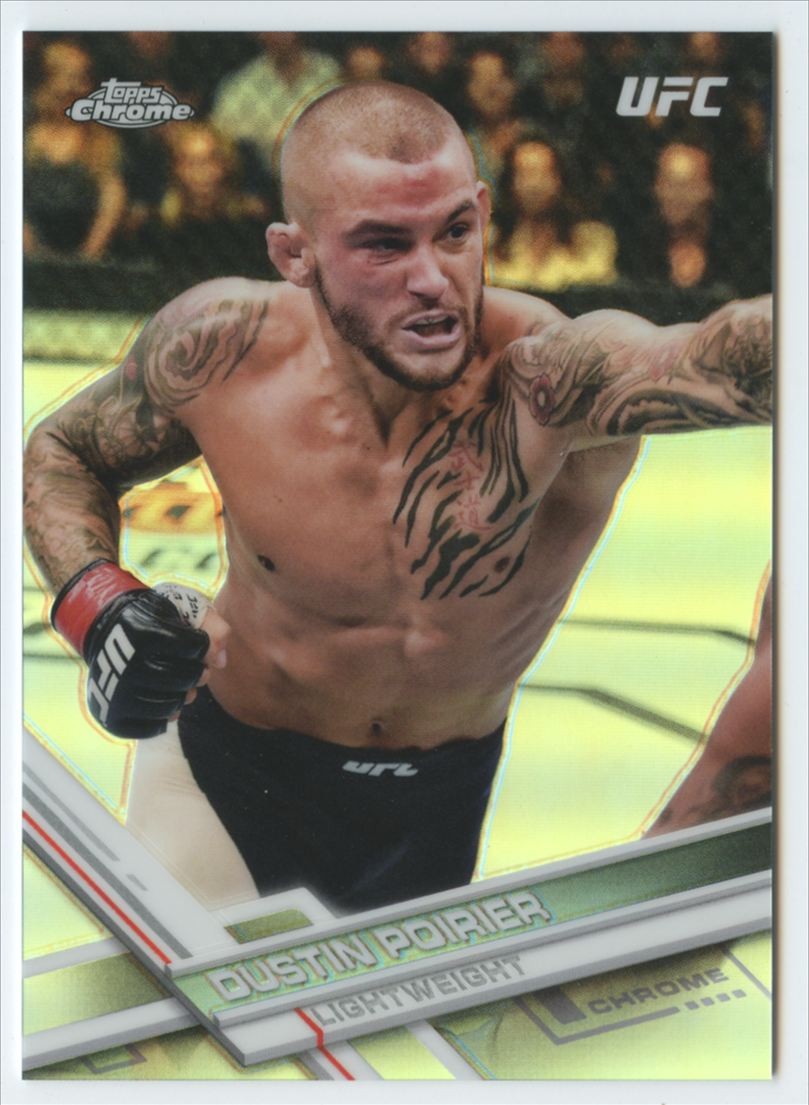2017 Topps Chrome UFC #8 Dustin Poirier Refractor
