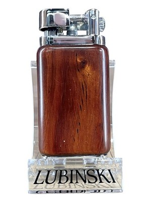 LUBINSKI PROFESSOR LIGHTER FOR PIPE W/METAL PEG AND WOOD CLADDING