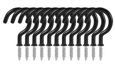 Ceiling Hooks Screw In Vinyl Coated Heavy Duty 12 Pack